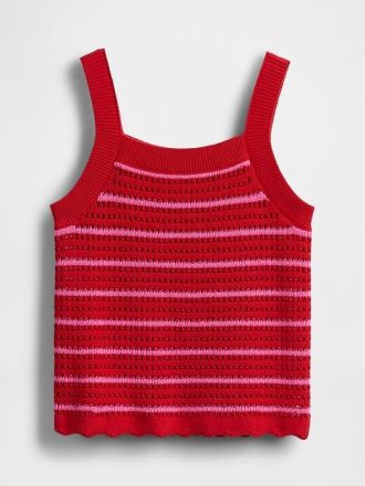 Camiseta de tirantes de crochet para niños
