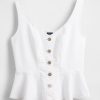 Camiseta de tirantes vaquera con peplum Camiseta de tirantes vaquera con peplum