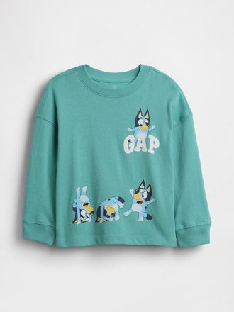 Camiseta gráfica azul para bebé y niño pequeño