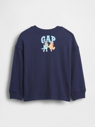 Camiseta gráfica azul para bebé y niño pequeño