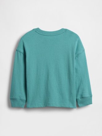 Camiseta gráfica azul para bebé y niño pequeño