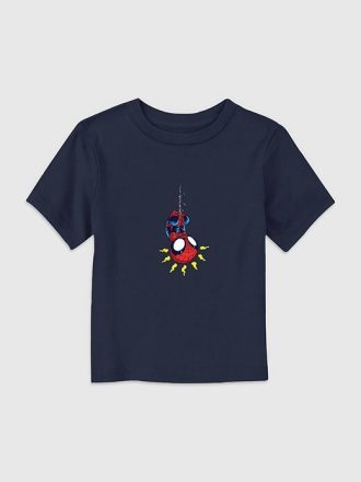 Camiseta gráfica clásica retro de Spiderman para niños pequeños