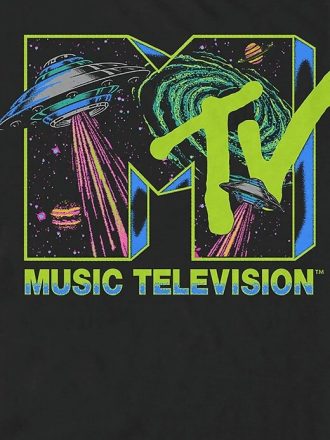 Camiseta gráfica con el logotipo de MTV Space