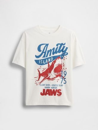Camiseta gráfica de algodón orgánico de peso pesado para niños