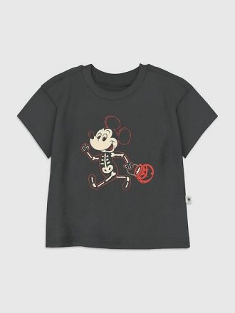 Camiseta gráfica de Halloween de Mickey Mouse para niños pequeños