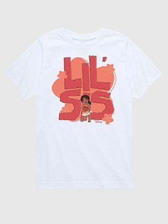 Camiseta gráfica de manga corta para niña pequeña Moana 2 Lil Sis Simea