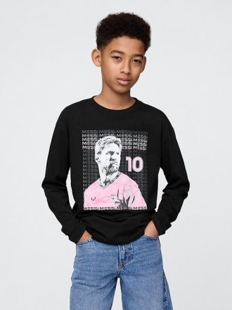 Camiseta gráfica de Messi para niños