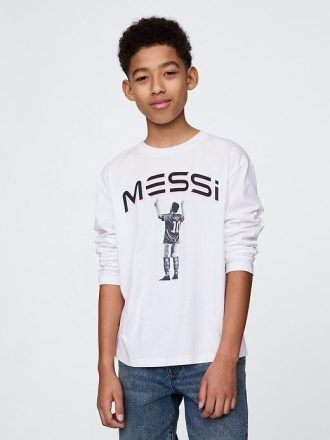Camiseta gráfica de Messi para niños