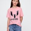Camiseta gráfica de Messi para niños