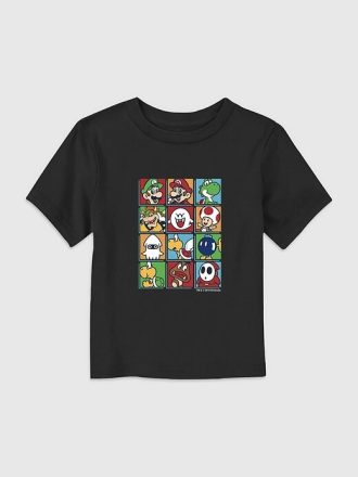 Camiseta gráfica de Nintendo para niños pequeños con personajes de Box Up