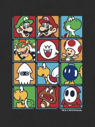 Camiseta gráfica de Nintendo para niños pequeños con personajes de Box Up