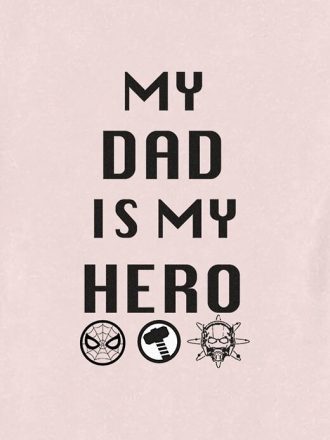 Camiseta gráfica de papá héroe de Marvel para niños pequeños