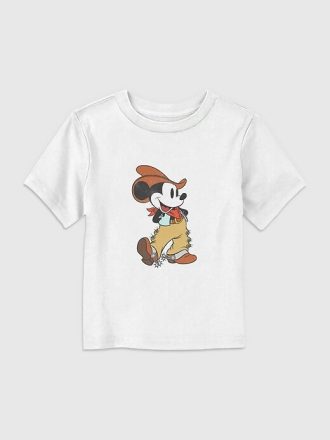 Camiseta gráfica de vaquero de Mickey Mouse para niños pequeños
