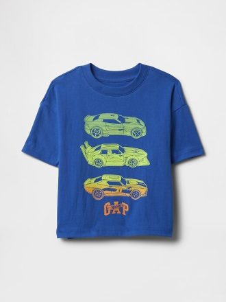 Camiseta gráfica extragrande de Hot Wheels para bebés y niños pequeños