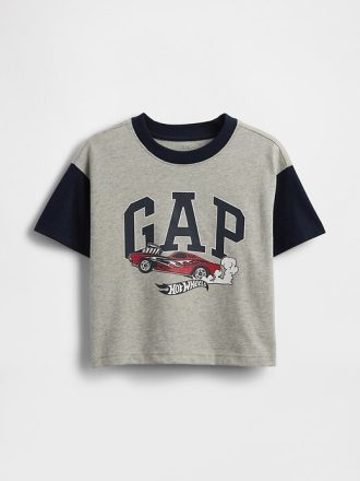 Camiseta gráfica extragrande de Hot Wheels para bebés y niños pequeños