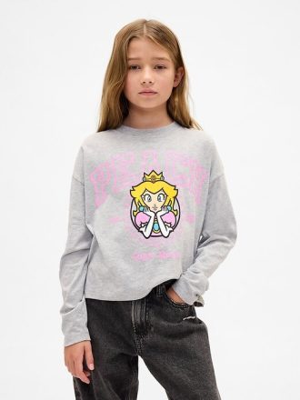Camiseta gráfica extragrande de Super Mario para niños