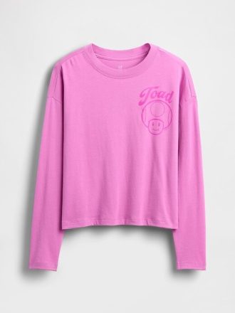 Camiseta gráfica extragrande de Super Mario para niños