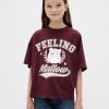 Camiseta gráfica extragrande para niños