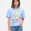 Camiseta gráfica extragrande para niños