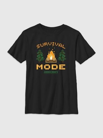 Camiseta gráfica infantil de Minecraft Survival Mode