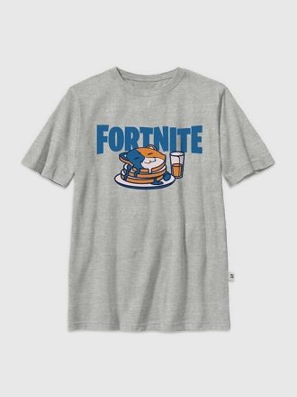 Camiseta gráfica infantil de panqueques de Fortnite