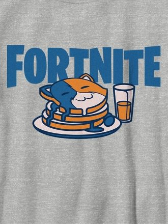 Camiseta gráfica infantil de panqueques de Fortnite