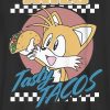 Camiseta gráfica infantil de Sonic The Hedgehog con colas y tacos
