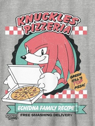 Camiseta gráfica infantil de Sonic The Hedgehog y Knuckles Pizza