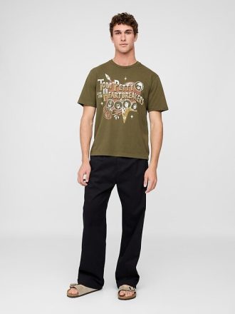 Camiseta gráfica relajada de Tom Petty y los Rompecorazones