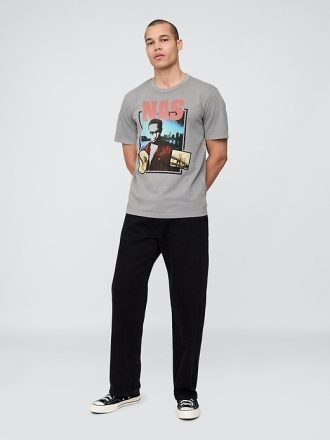 Camiseta gráfica relajada Nas