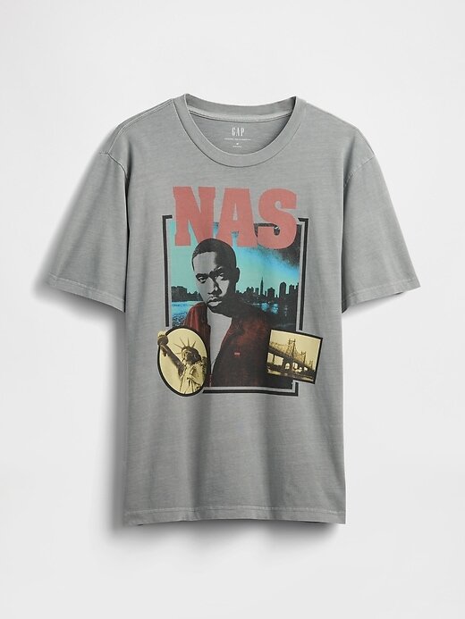 Camiseta gráfica relajada Nas Camiseta gráfica relajada Nas