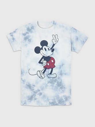 Camiseta gráfica tie-dye de Mickey y sus amigos
