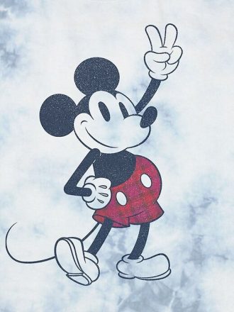 Camiseta gráfica tie-dye de Mickey y sus amigos
