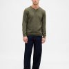 Camiseta Henley de punto doble Camiseta Henley de punto doble