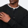 Camiseta Henley de punto doble Camiseta Henley de punto doble