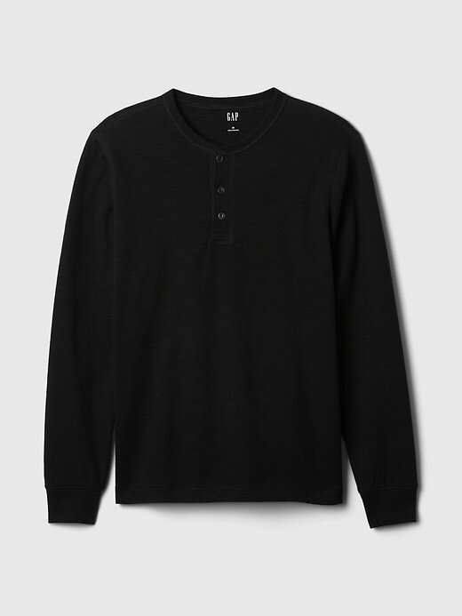 Camiseta Henley de punto doble Camiseta Henley de punto doble