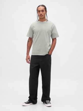 Camiseta holgada de peso pesado para adultos