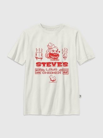 Camiseta infantil con el pollo de lava de Steve de la película Minecraft