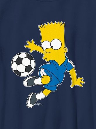 Camiseta infantil con gráfico de fútbol de Bart Simpson Camiseta infantil con gráfico de fútbol de Bart Simpson