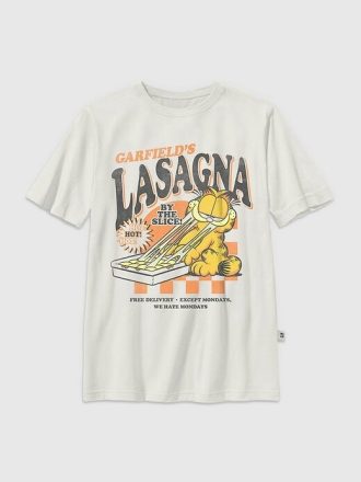Camiseta infantil con gráfico de lasaña de Garfield