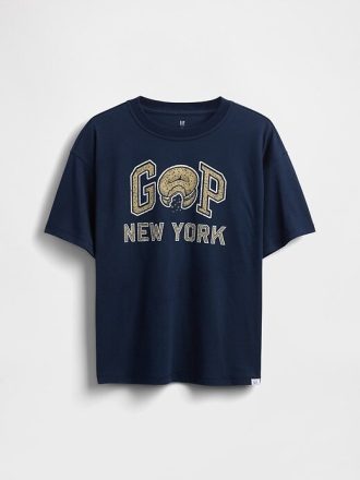 Camiseta infantil con logotipo gráfico relajado
