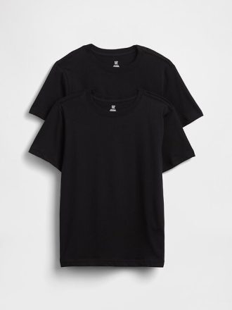 Camiseta interior de algodón orgánico para niños (paquete de 2)