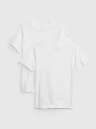 Camiseta interior de algodón orgánico para niños (paquete de 2)