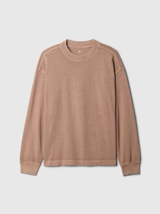 Camiseta lavada de peso pesado para niños