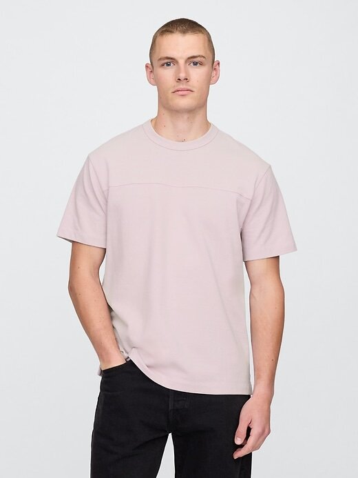 Camiseta relajada de piqué Camiseta relajada de piqué