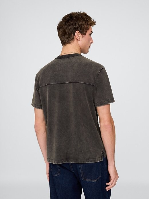 Camiseta relajada de piqué Camiseta relajada de piqué