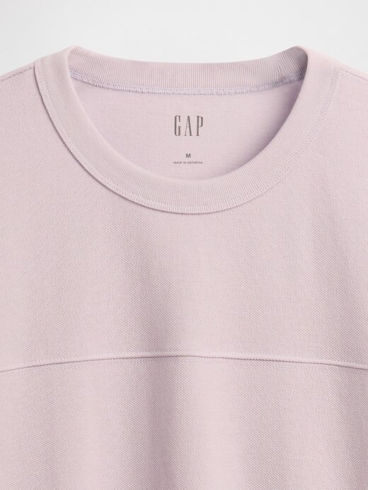 Camiseta relajada de piqué Camiseta relajada de piqué