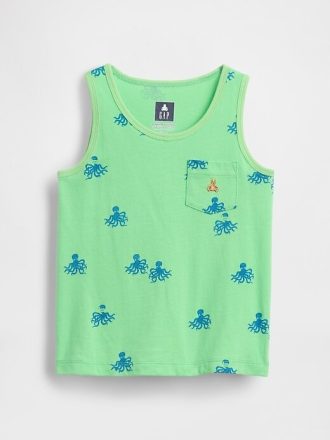 Camiseta sin mangas con bolsillo para bebés y niños pequeños