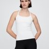 Camiseta sin mangas con espalda nadadora lisa GapFit