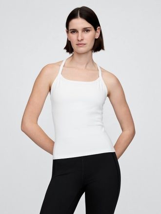 Camiseta sin mangas con espalda nadadora lisa GapFit